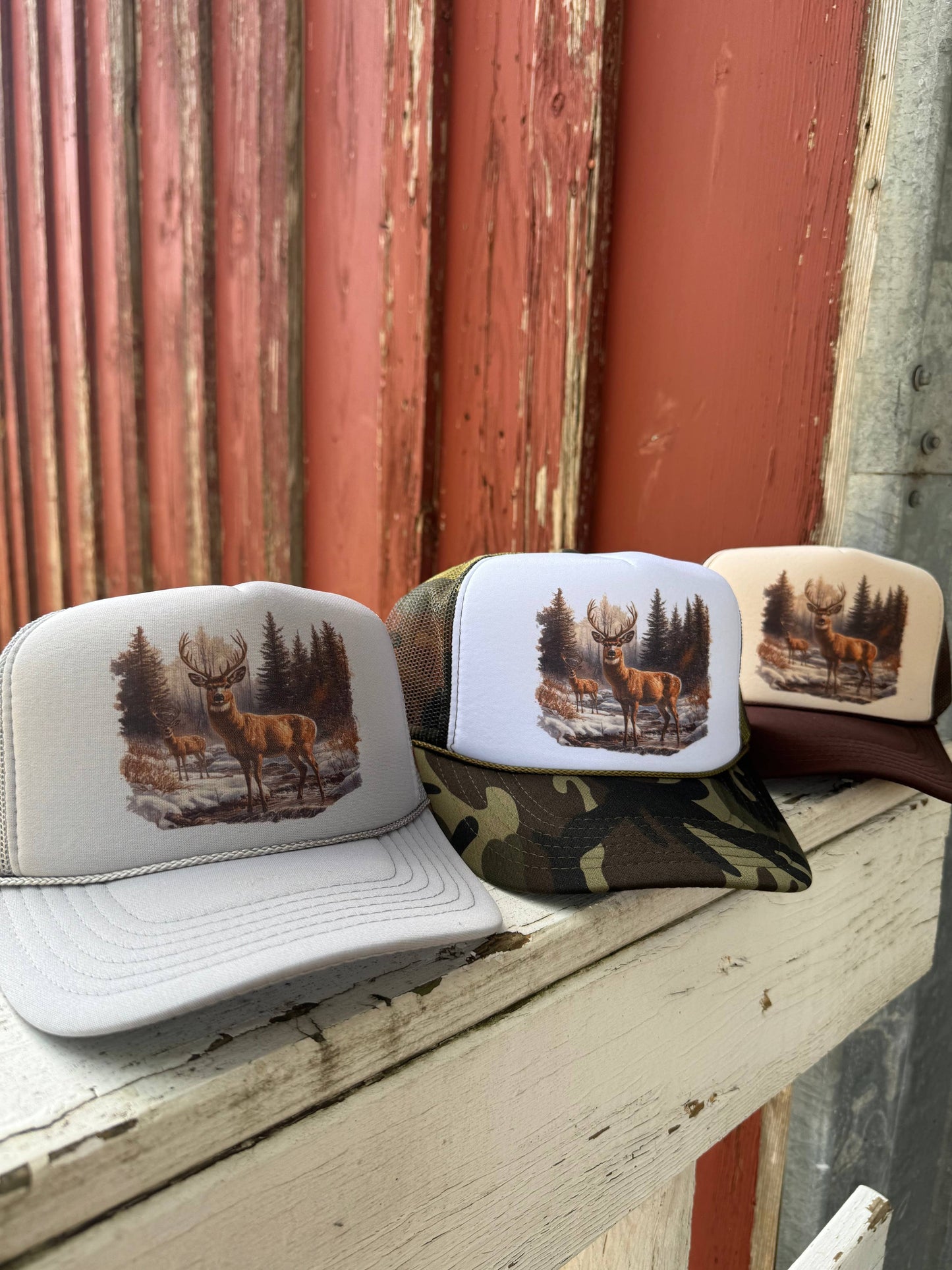 Retro Deer Trucker Hat