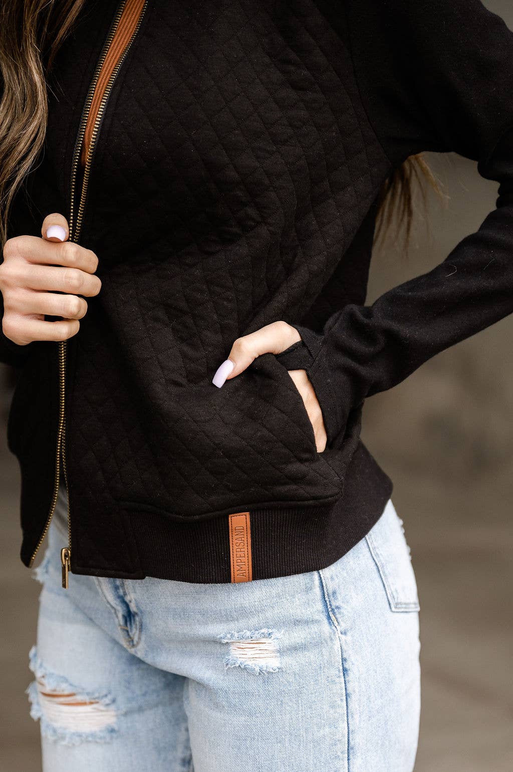 Annika Quilted Bomber Jacket