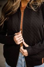 Annika Quilted Bomber Jacket